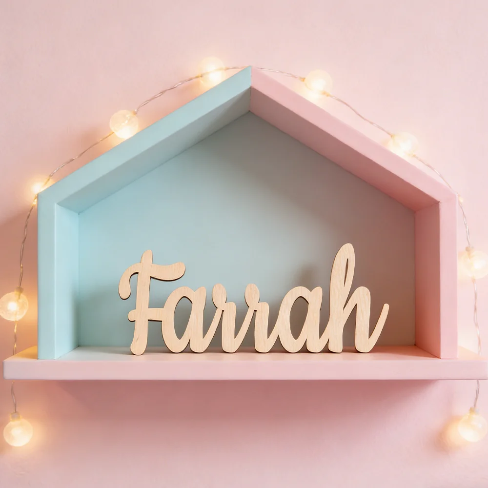 1 Personalized Customized Name Tag, Customizable Name, Laser Cutting Technology, Unique Letter Decoration Name Tag, Suitable for