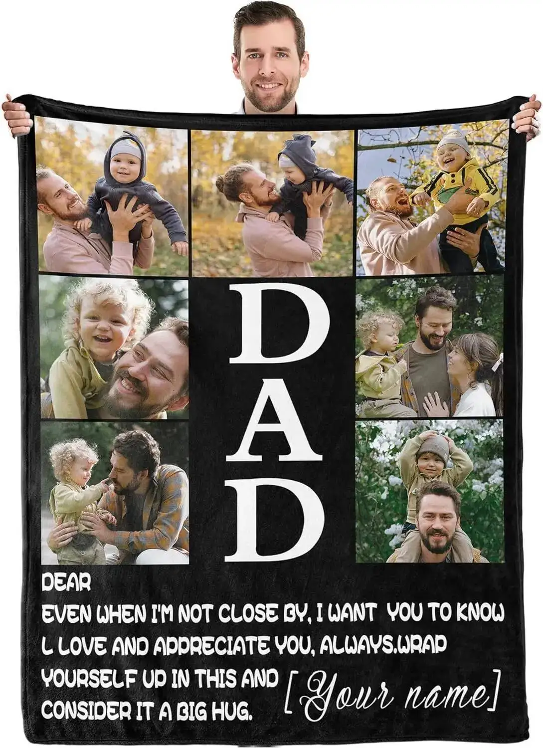 Customized blankets for Father's Day are best given as gifts with photos. For Father's Day and Christmas, give them to Dad