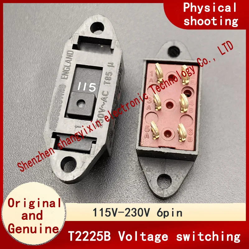 

Original T2225B power supply voltage conversion sliding toggle switch 6 pin 115V switch 230V 12A