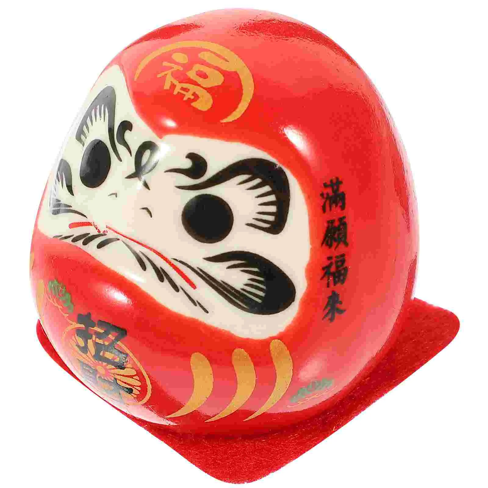 Dharma Eggs Japanese Dolls Cars Ornament Japanese Decor Desk Adornment Porcelain Daruma Statue Daruma Decor Car Daruma