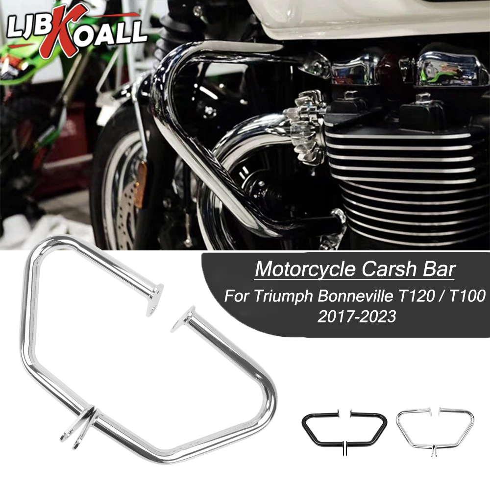 

Engine Guard Crash Bars For Triumph Bonneville T100 T120 Bobber Thruxton 1200 Street Twin Cup 2017-2023 Motorcycle Accessories