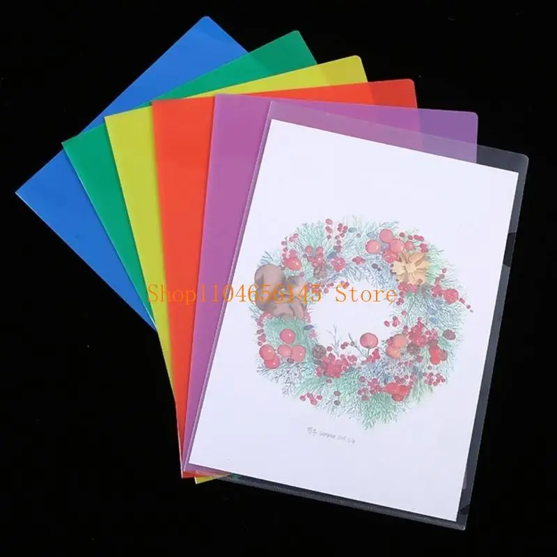 652F 6 Colors A 4 Plastic Folder L Shaped Folder Presentation Folder File Folder