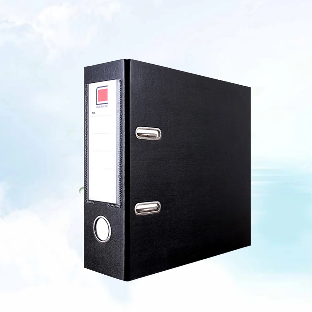 22 תיקיות נייר עם שני חורים (שחור a4) מארגן מסמכים מארגן משרדי