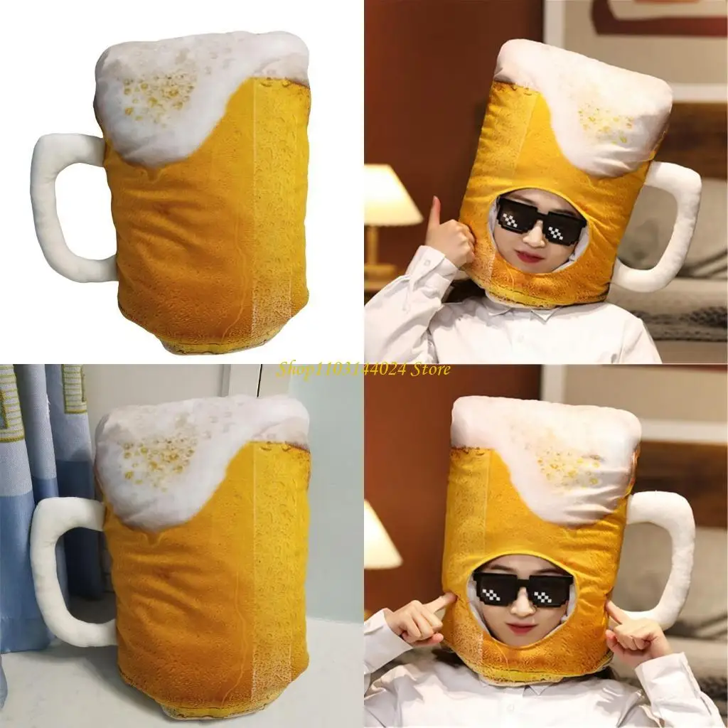 

N5Ke для взрослых пивных шляпу для пивного кружки плюш пивной чашки для головного уборов костюмы сцены Шляпа Шляпа