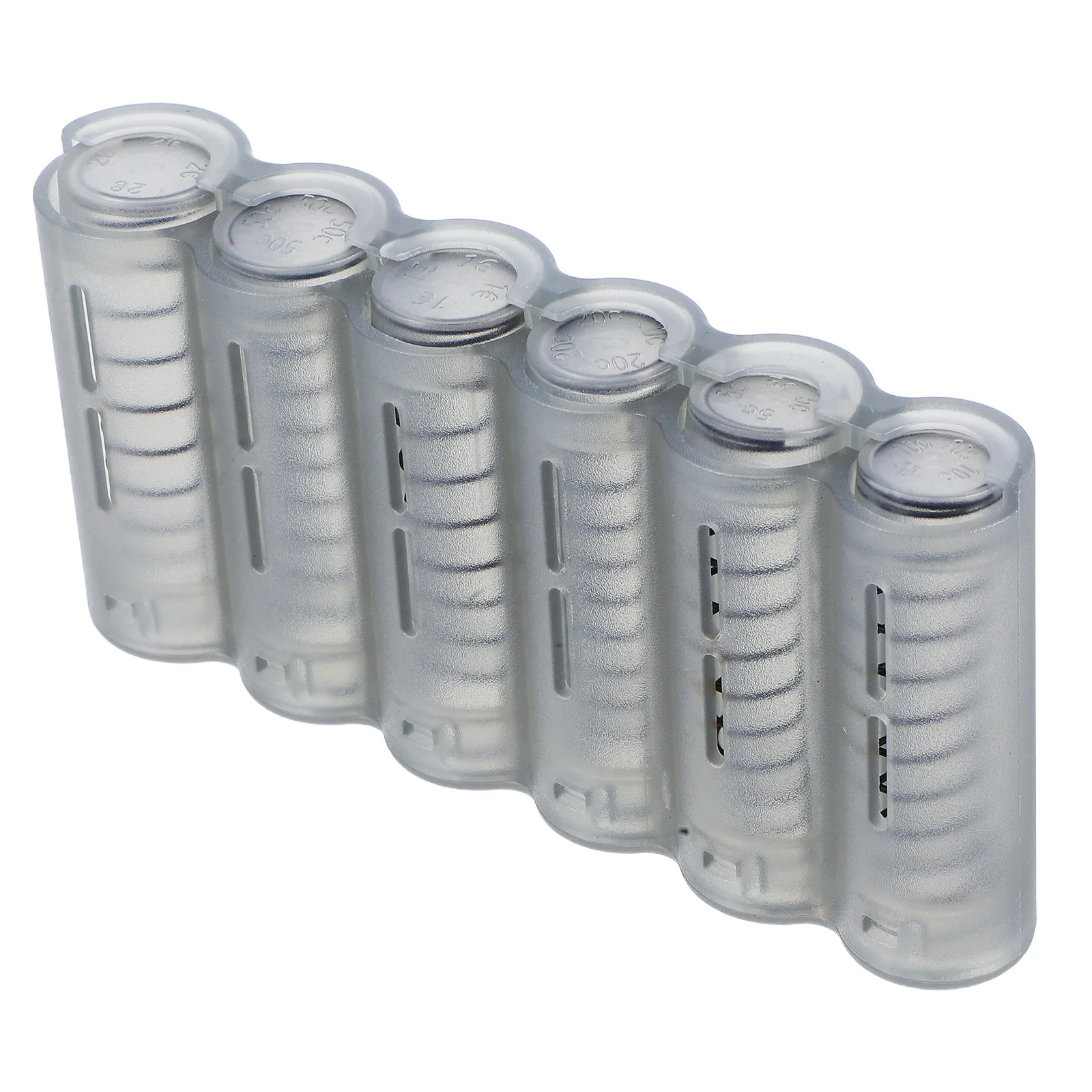 6 فتحات حامل أوروبي منظم تخزين بلاستيكي محمول خفيف الوزن للسفر للاستخدام اليومي موزع بتصميم عصري أنيق لـ #1