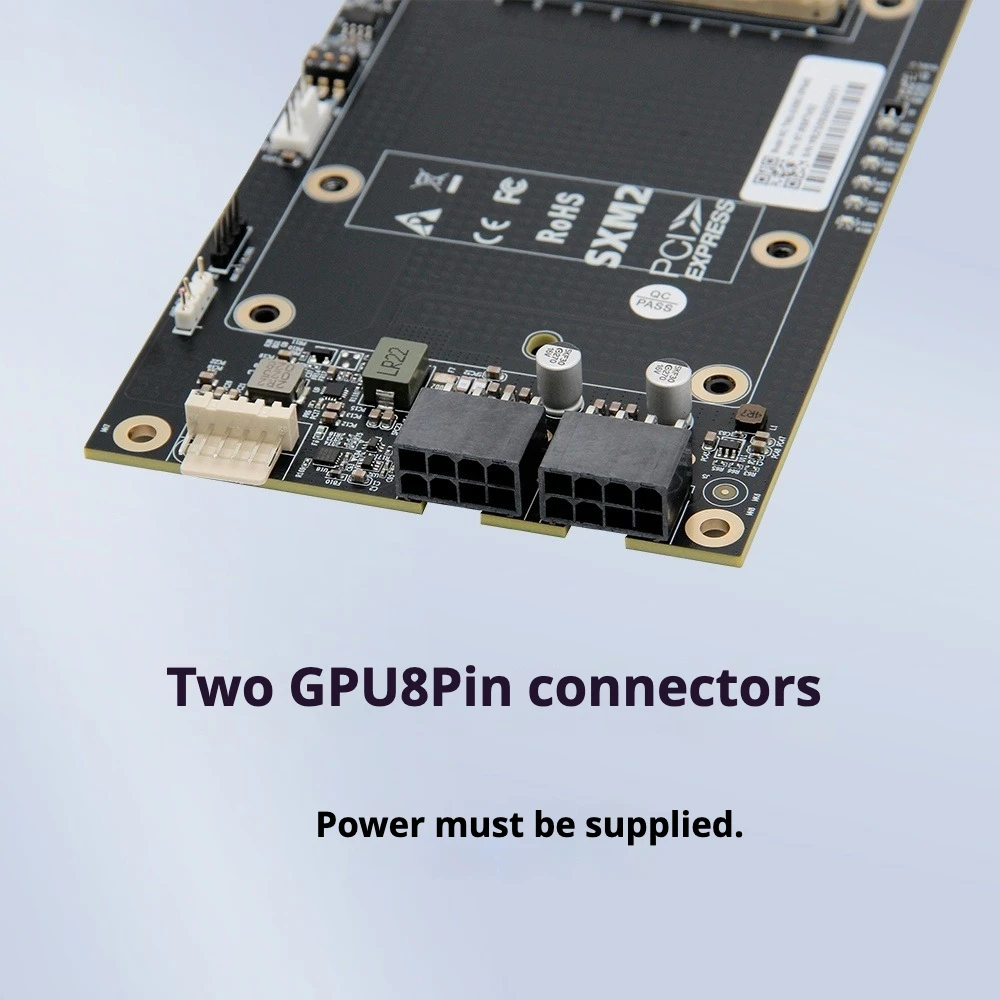 SXM2 V100 a canale singolo X16 tramite piastra base 8654 interfaccia Scheda grafica V100 esterna