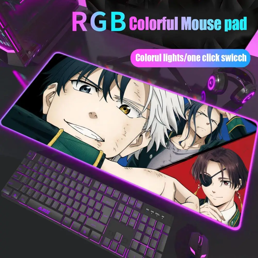 

wind breaker Mouse Pad Gamer Rgb Desk Mat Back Light Led Mousepad Setup Gaming Accessories Deskmat Big Mousepepad Backlight