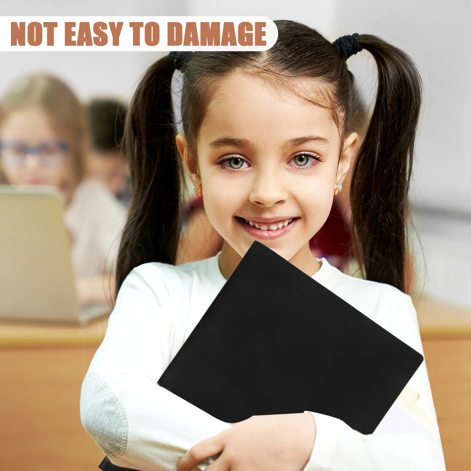 

A4 Magnetic Folder Night Black Pu Wear Office Portfolio Document Binder Storage File Folders Business Resume Interview