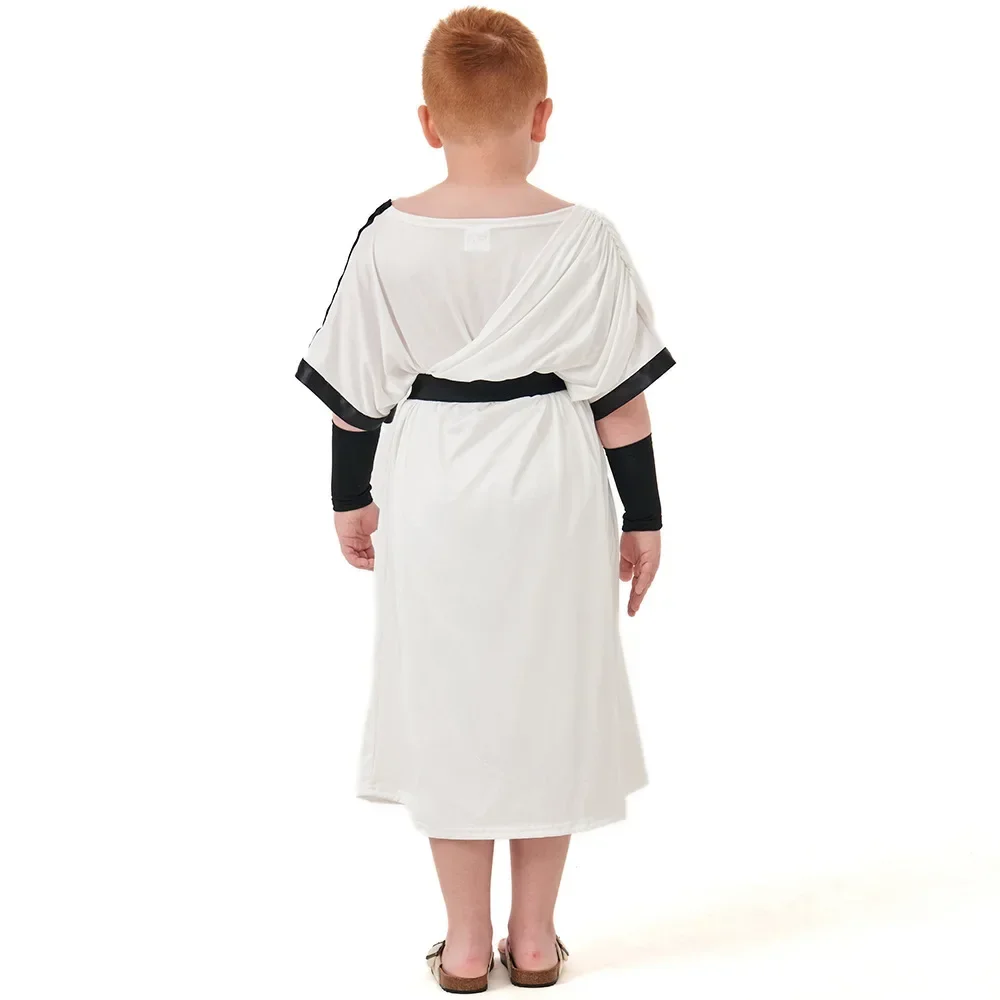 Halloween Deluxe Jungen Caesar Toga Cosplay Kostüm Kind Kinder Antike griechische und römische Mythologie Cosplay Krieger Cosplay Kostüm