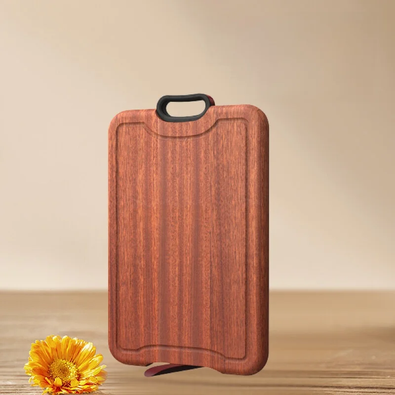 

De Chang Ebony Wood Cutting Board Wood Standing Chopping Board Home Use Adhesive Board Kitchen Utensils Dining Table Su...