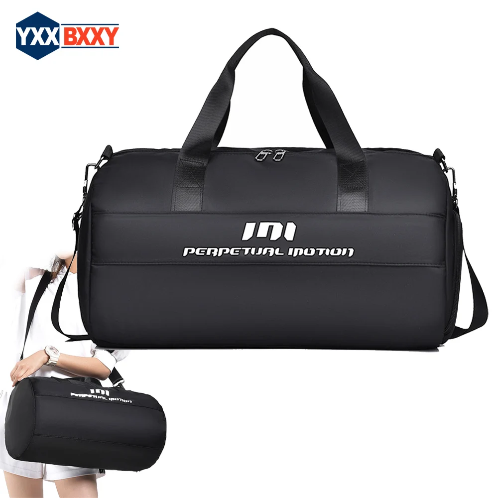 Gym Duffel Bag with Shoe Compartment & Wet Pocket – Lightweight Sports Bag for Men & Women, Water Bottle Holder Included