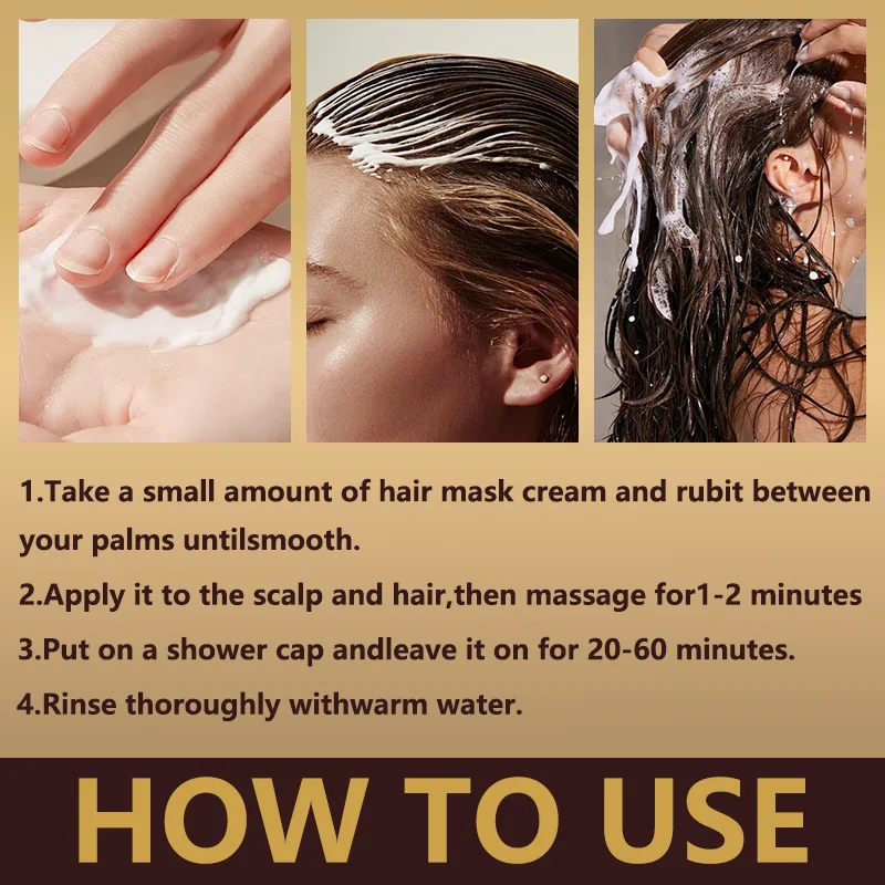 YUITIKUE CER-100 Keratin Hair Mask Deep Nourish Dry Damaged Hair Smooth Repair Scalp Care Hair Treatment Cream