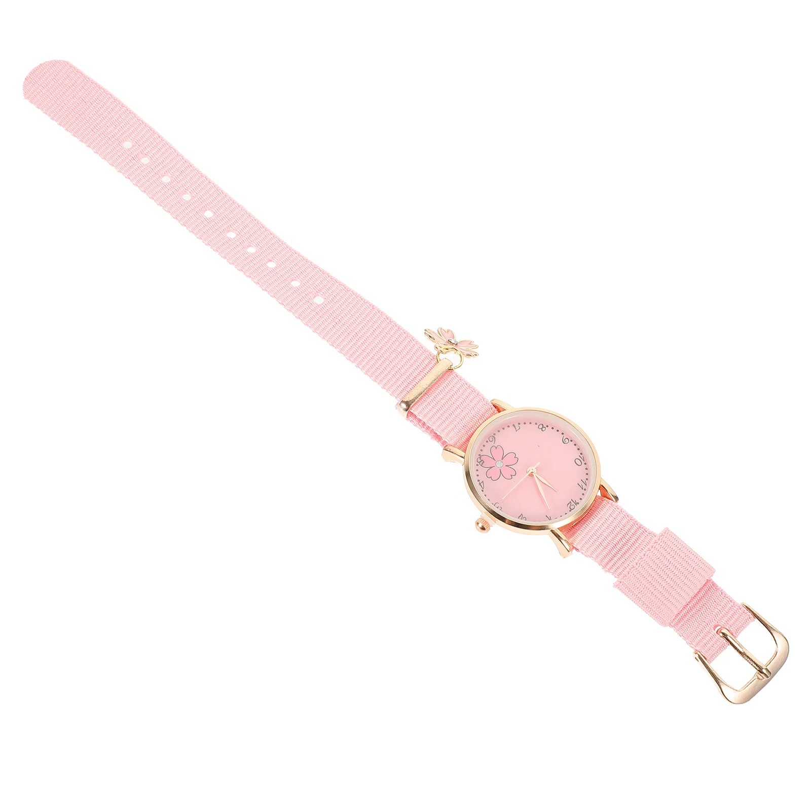 ساعة يد قابلة للفصل من القماش بنمط زهرة قابلة للتنفس وخفيفة الوزن كرتونية هدية للطلاب #2