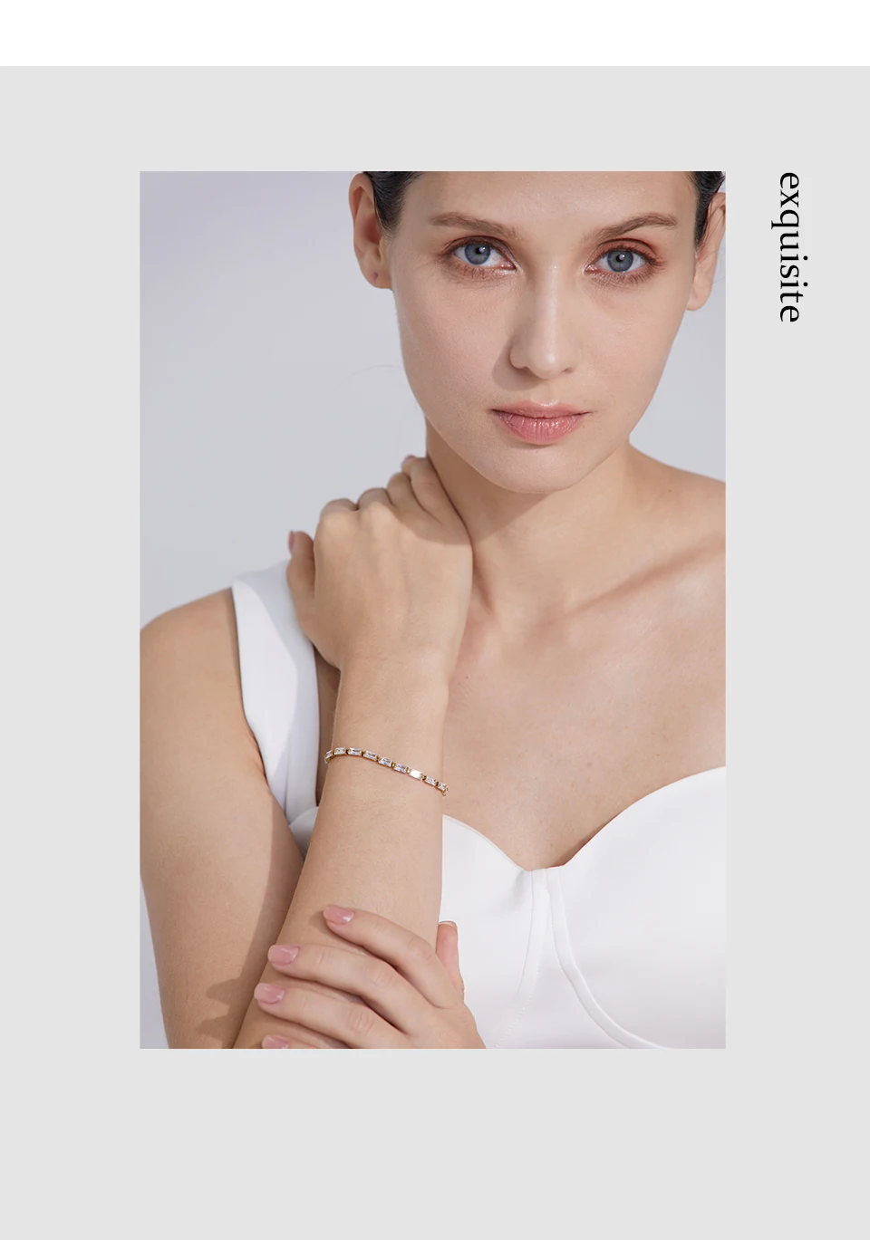 Yhpup Wasserdicht Mode Weiß Grün Zirkonia Edelstahl Wunderschöne Halskette Armband Elegante Charme Schmuck Sets Frauen – Detail 4