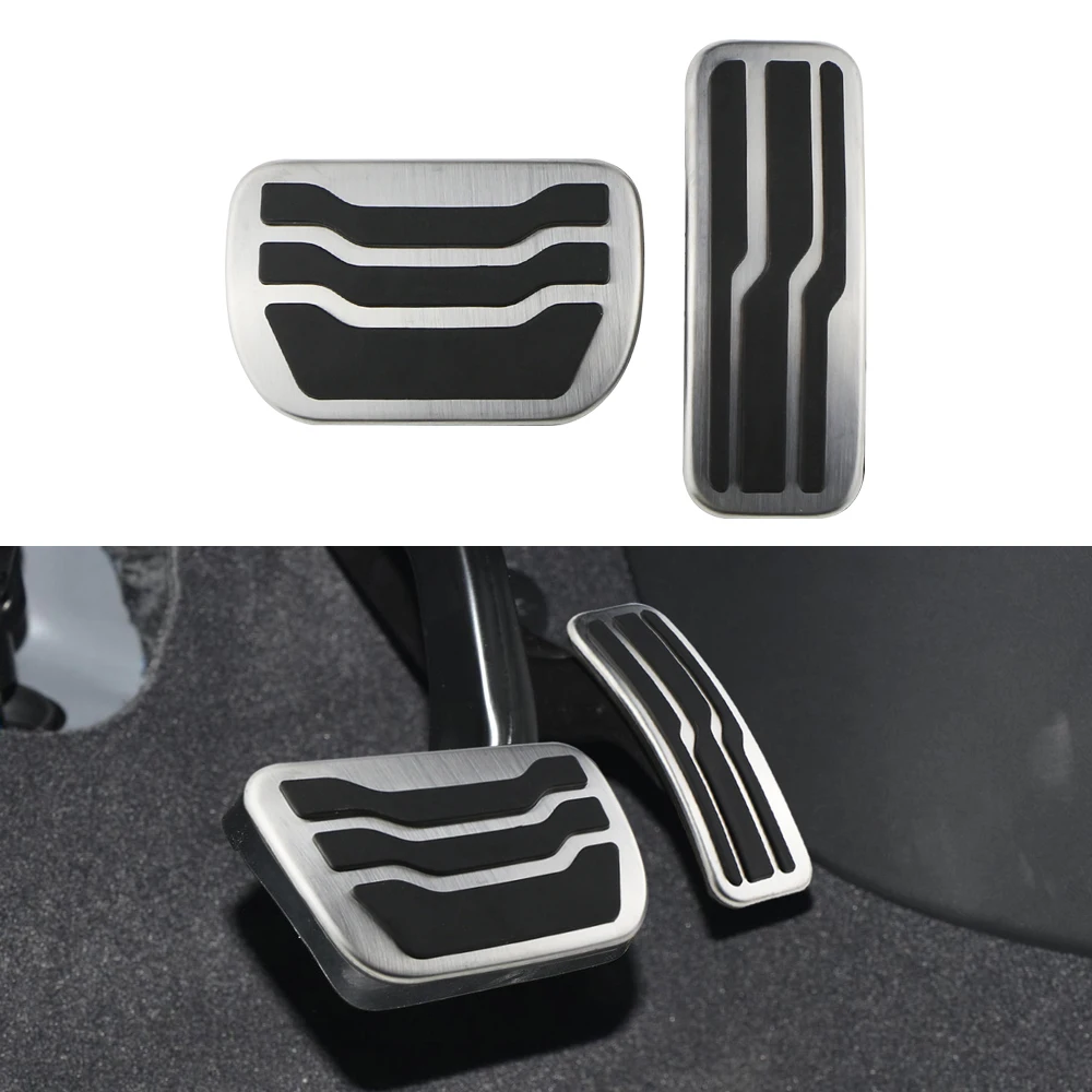 Stainless Steel Car AT Pedals for Ford Mondeo 2016-2022 for Lincoln MKZ 2015-2022 Gas Fuel Brake Pedal Cover Pad Accessories