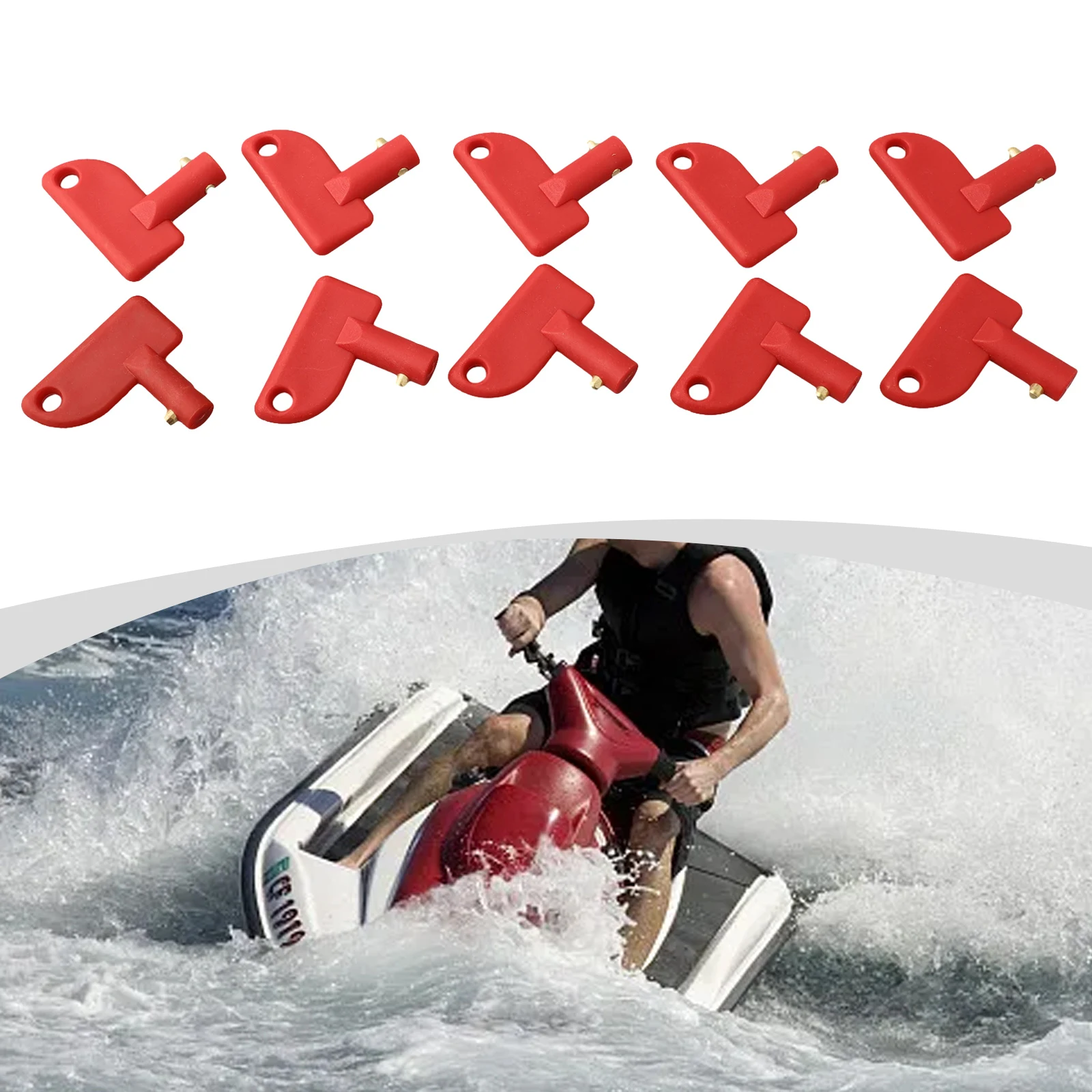 

10X Spare Keys For Battery Isolator Switch Power Kill Cut Off Switch Car Van Boat Red Cut Off Switch Keys