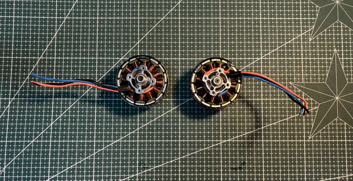 Used 2PCS/ 1 Pair 5010 EEE 370KV MAD COMPONENTS Car brushless Motor W/prop adapter for 15-17inch props multirotor Quadcopter