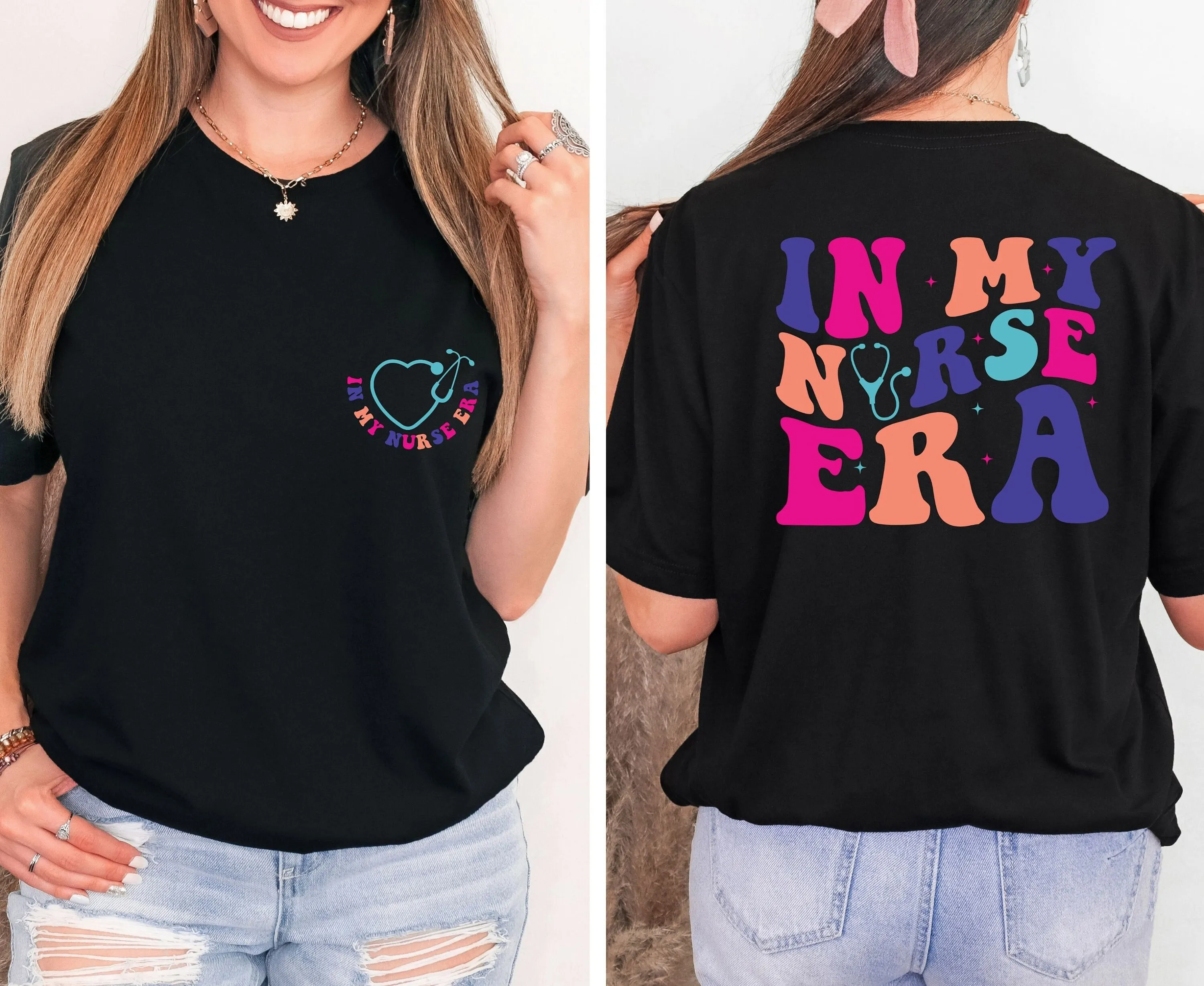 In My Nurse Era Shirt Tshirt Nursing T-Shirt New Gift School Tees RN