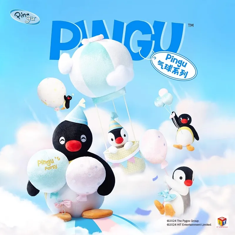

Оригинальная серия воздушных шаров Pingu Pinga, кукла Kawaii, игрушки для девочек, подушка для сна, милая большая стоячая плюшевая кукла, праздничные подарки