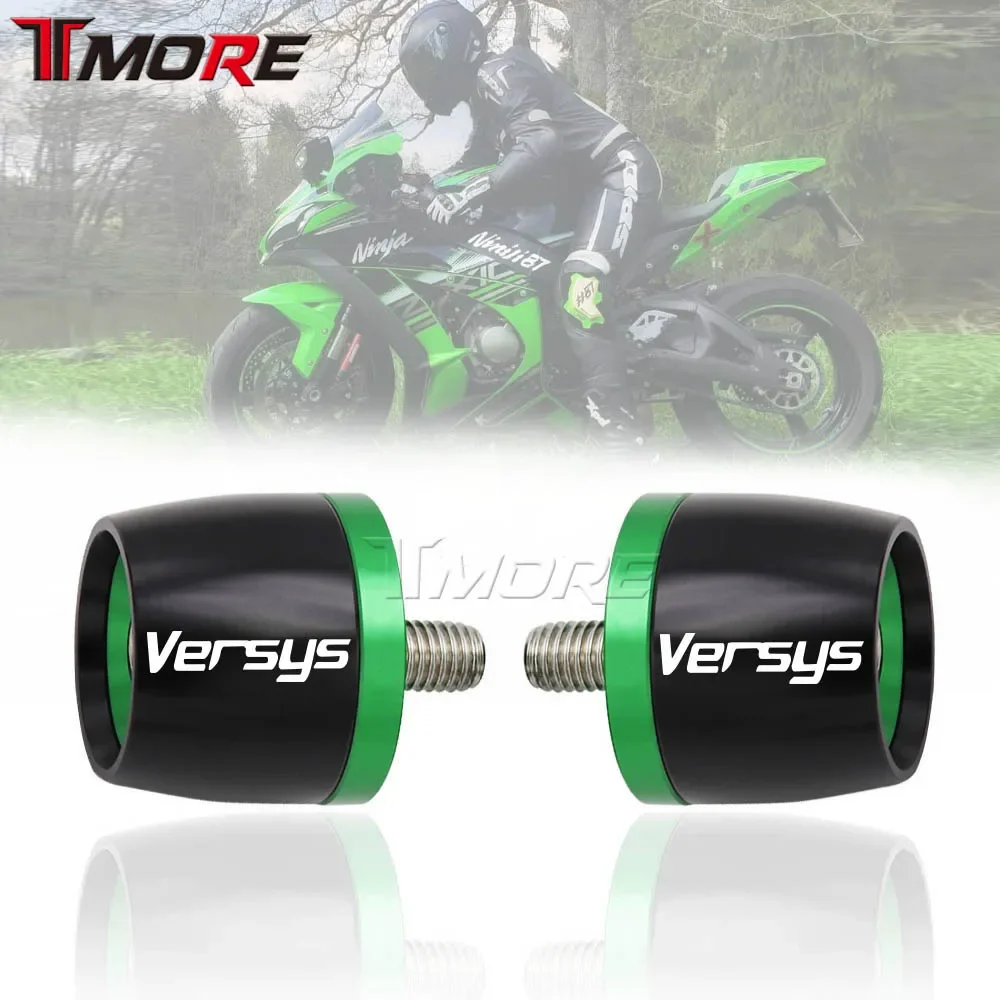 For Kawasaki Versys Versys 650 1000 Versys-X 300 Motorcycle Accessories Handlebar Grips Bar Ends Cap Counterweight Plug Slide