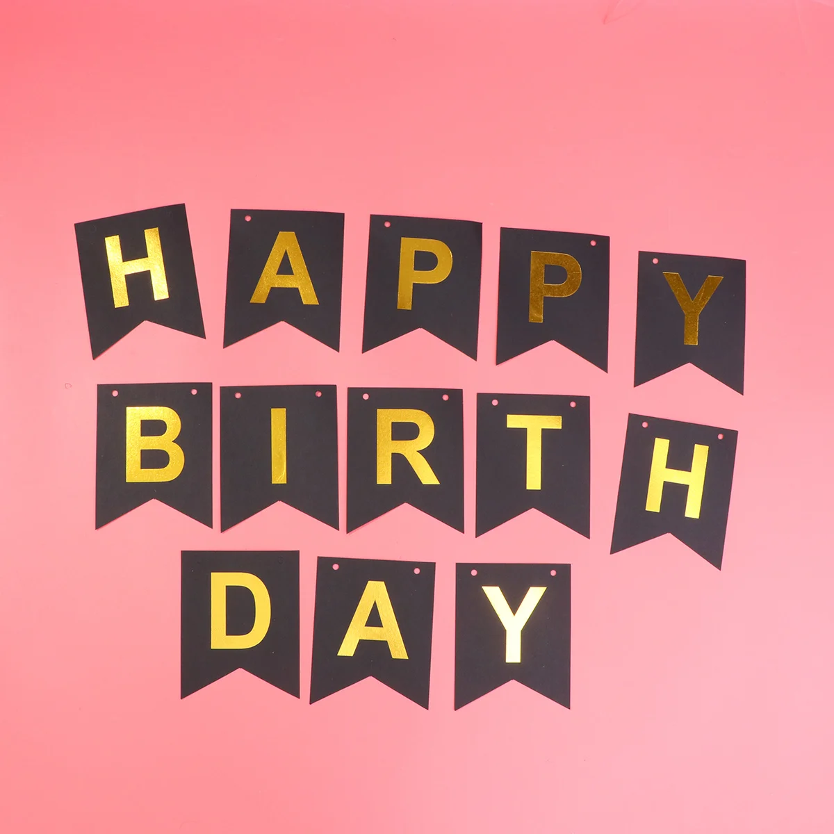 

Birthday Balloons Set 40 Inches Black Gold Foil Pentagram Happy Birthday Banner For Party Gathering 18 Years Old Decor