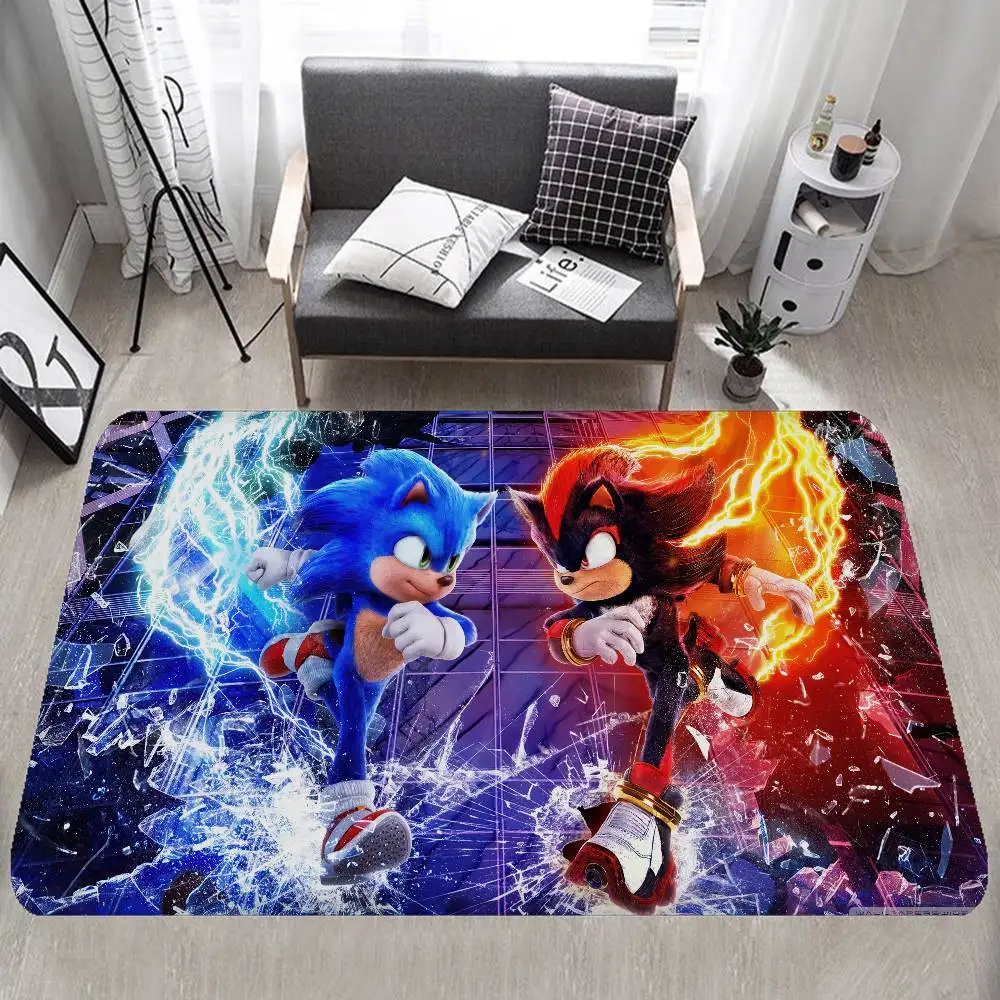 Cartoon S-Sonics Entrance Door Mat Nordic Style Bedroom Living Room Doormat Home Balcony Anti-Slip Modern Home Decor
