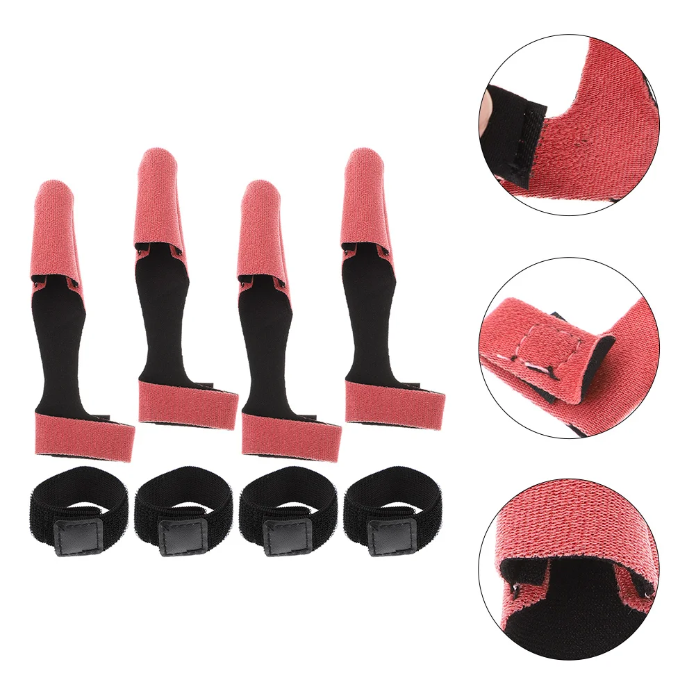 

4 Sets Fishing Rod Protector Pole Covers Sleeves Tool Supplies Tip Mercerized Cloth Tools