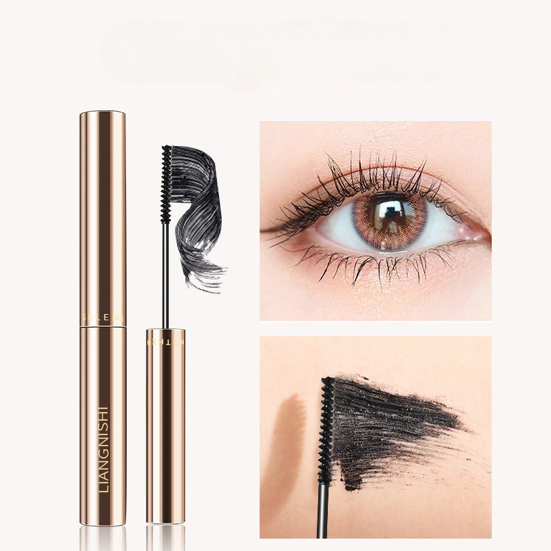 Zijdevezel Matte Mascara Make-Up Ultrafijne Borstel Verlengt Wimpers Waterdicht Snel Droog Bruin Zwart Curling Mascara Comestic