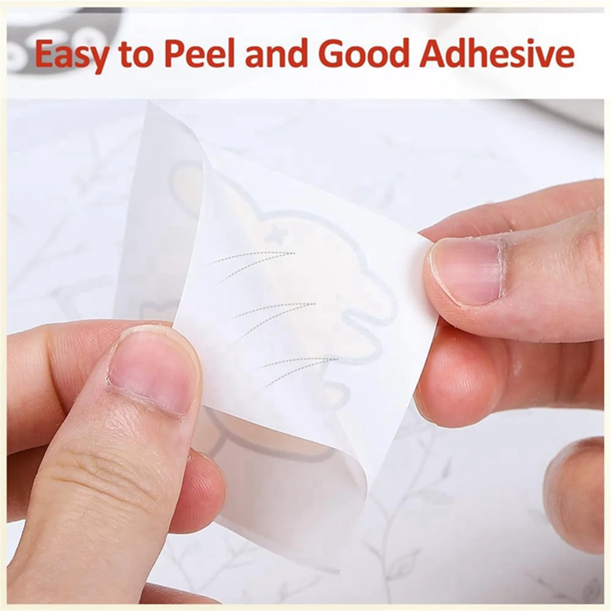 Carta adesiva per Mini stampante tascabile a 6 rotoli, carta termica autoadesiva 30X57mm per stampante tascabile, nera su bianco