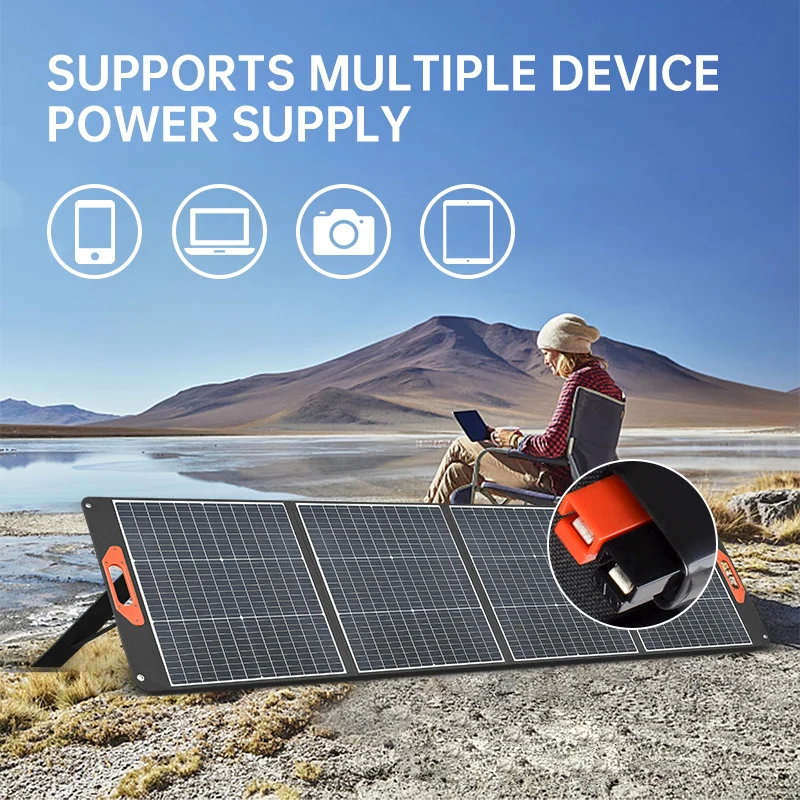 High Quality 400W Portable Polymer Aviation Material Foldable Solar Panel Waterproof Solar Charger For Laptops Cell Phones