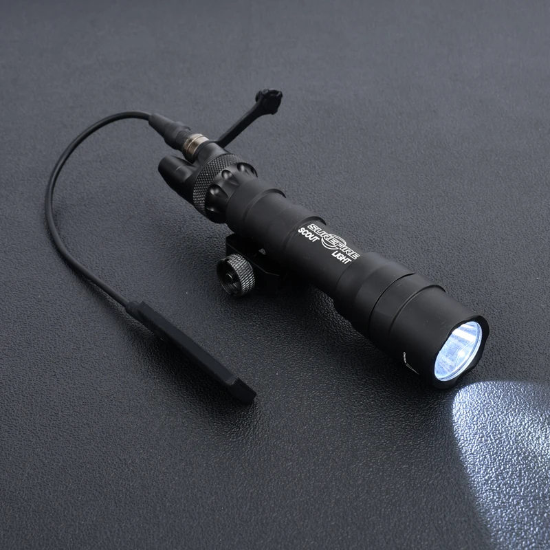 Surefir M600 M600DF 1400 lumens High power Airsoft Tactical Flashlight DS07 Metal Dual function Tail cap Weapon LED Scout Light