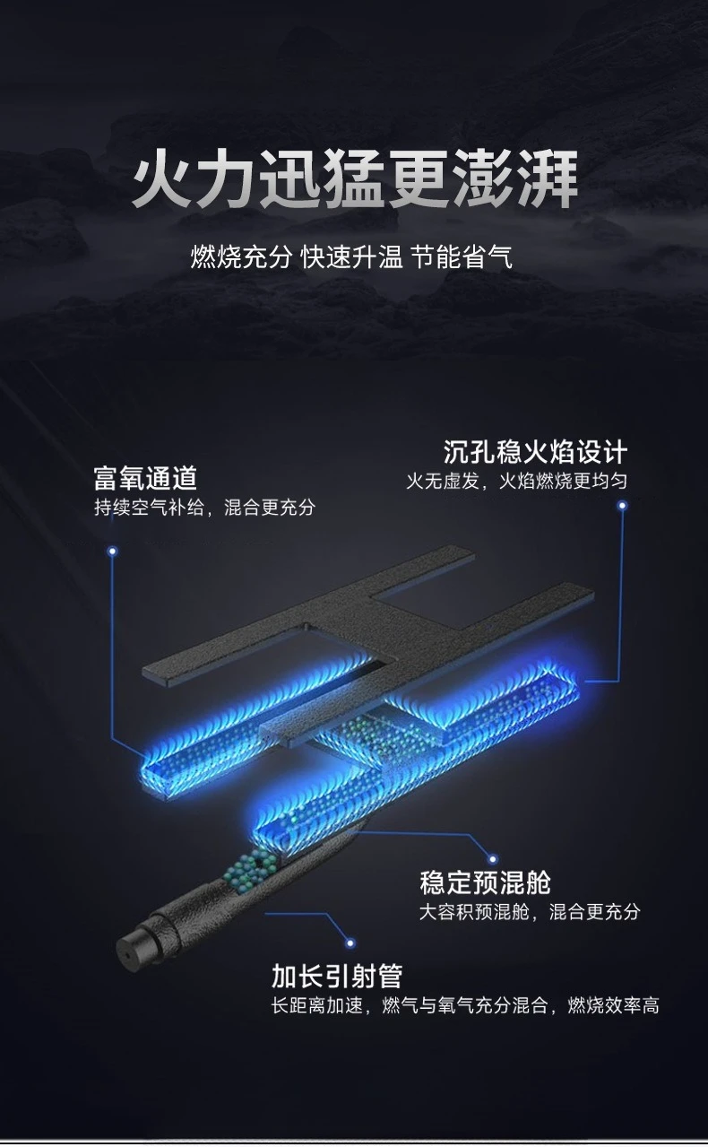 Fryer, gas three-cylinder, stainless steel, fryer