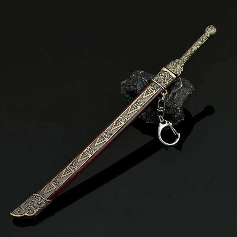 A Book Dream Film Peripherals Thousand Feather Blade Knife 22cm Full Metal with Sheath Outdoor Toy Sword Collections Figure