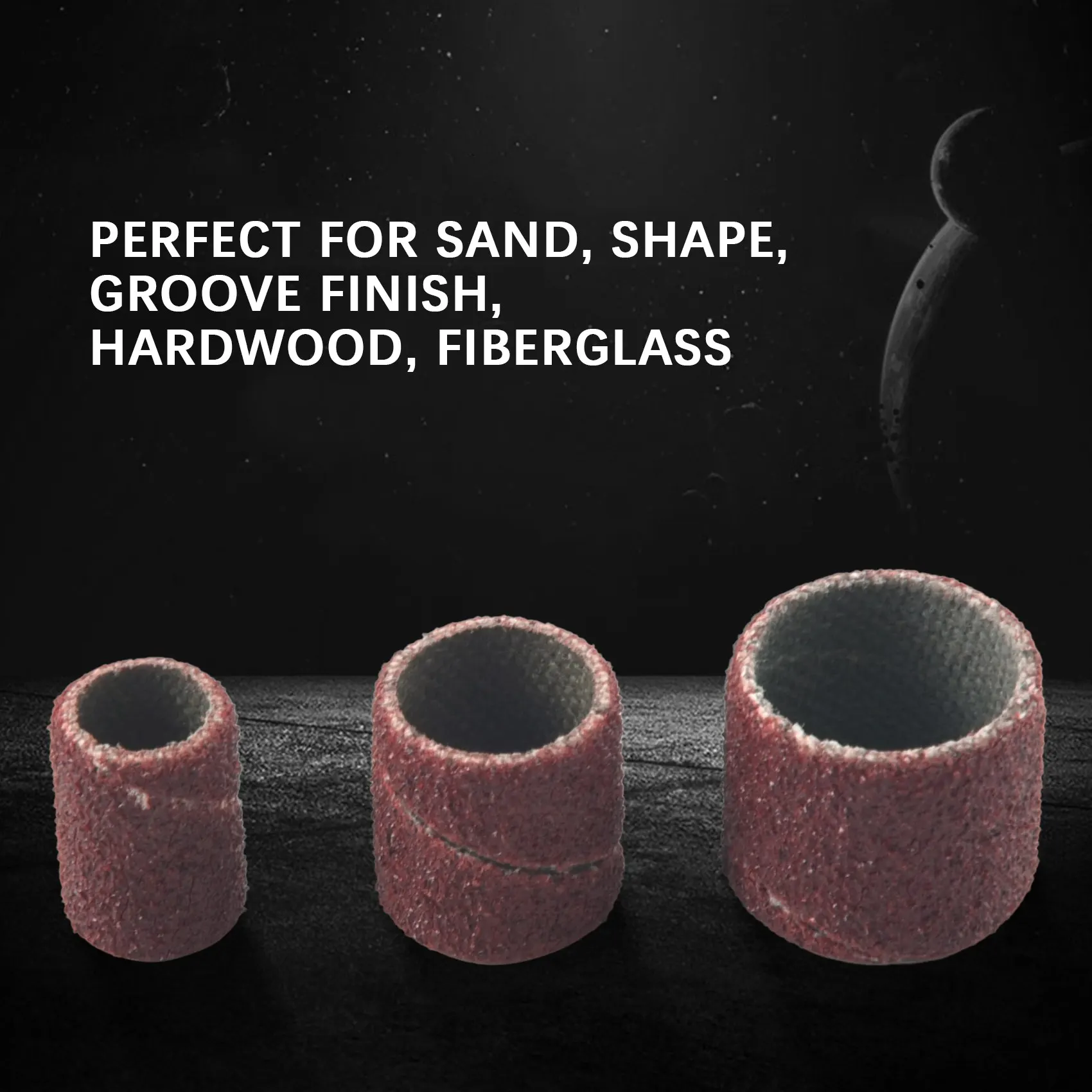 Jumbo 51pc Drum Sanding Kit - Fits for - Includes Rubber Drum Mandrels - 1/2, 3/8 & 1/4 inch