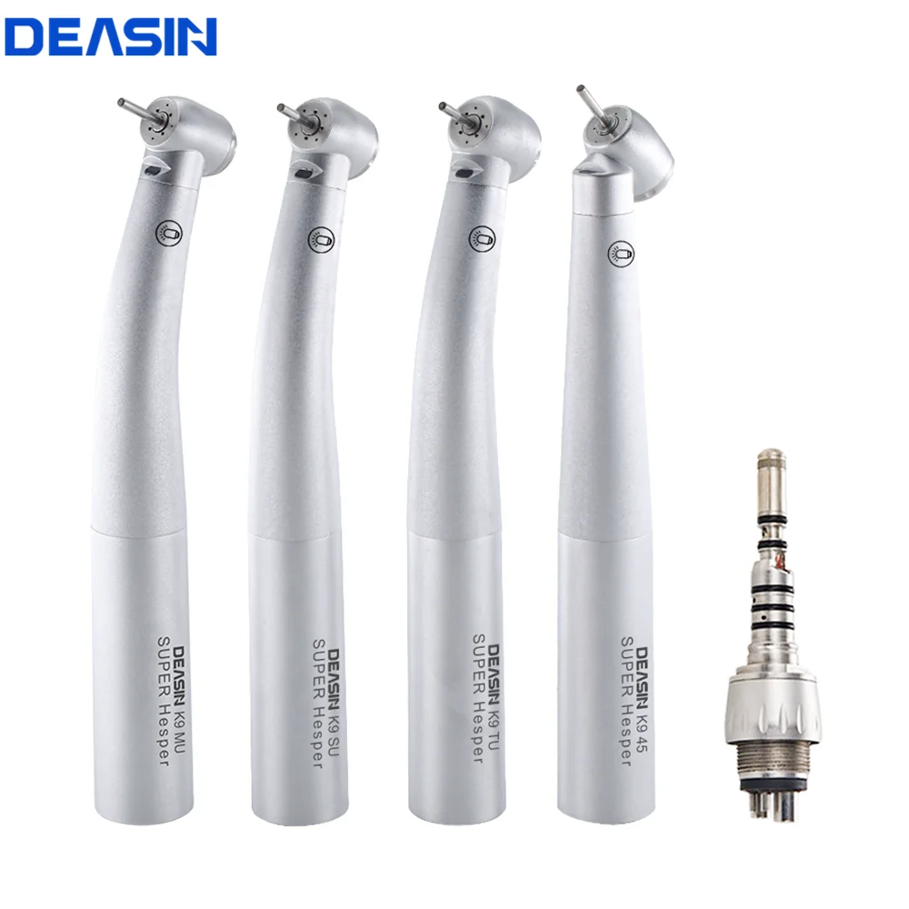 Dental high speed Hand Piece Led Light Turbine with ceramic Bearing turbina dental led Handpiece for kavo Quick Coupling