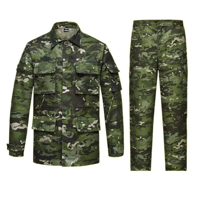 Trajes de camuflaje de entrenamiento para exteriores, monos resistentes al desgaste, conjunto de seguro de trabajo, primavera y otoño, nuevo