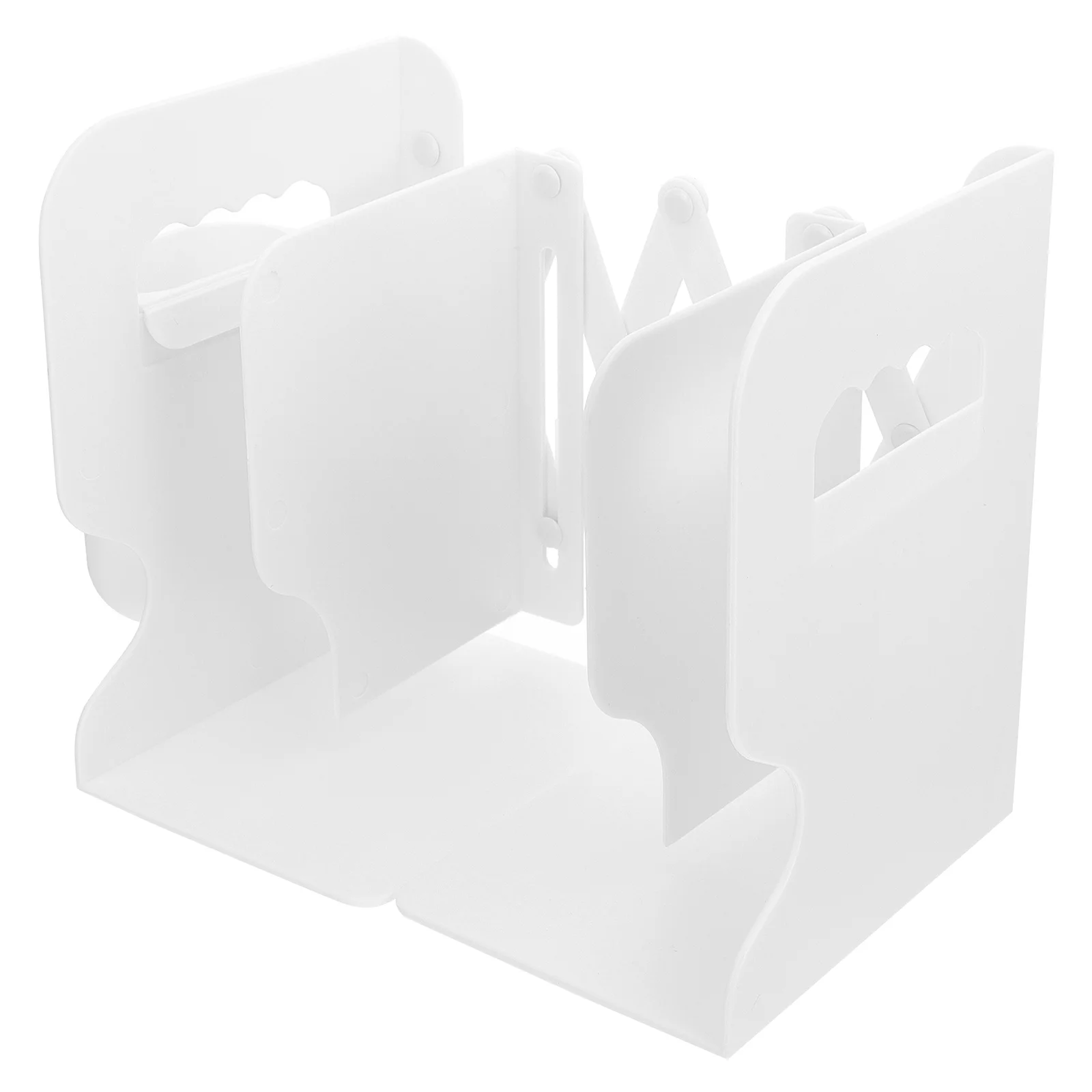 1Set Bookend Shelf Creative Space Saving Foldable Bookshelf for Office Home Classroom Library Stretching Desktop Book Storage