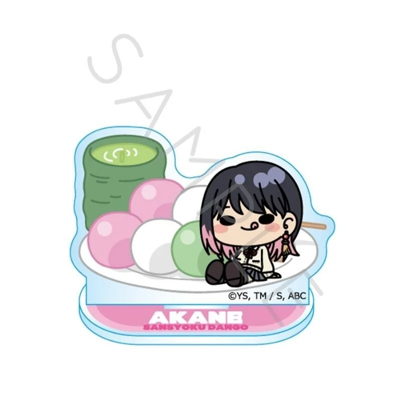 Akane-banashi 10CM Kawaii Anime Figure Acrylic Stand with Printed Base Cute Desk Decor Party Gift Keychain