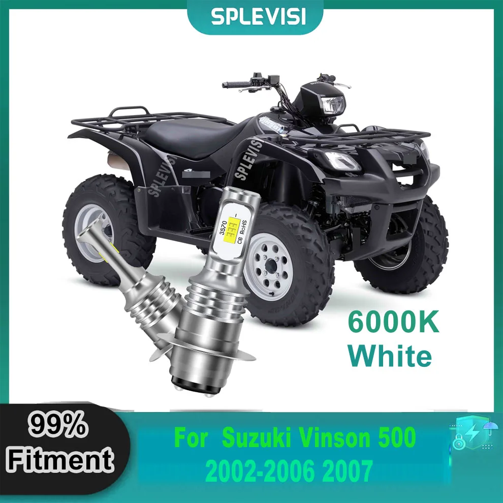

12V 35W H6 Moto LED Headlight Bulb White - Enhanced Visibility & Brightness For Suzuki Vinson 500 2002 2003 2004 2005 2006 2007
