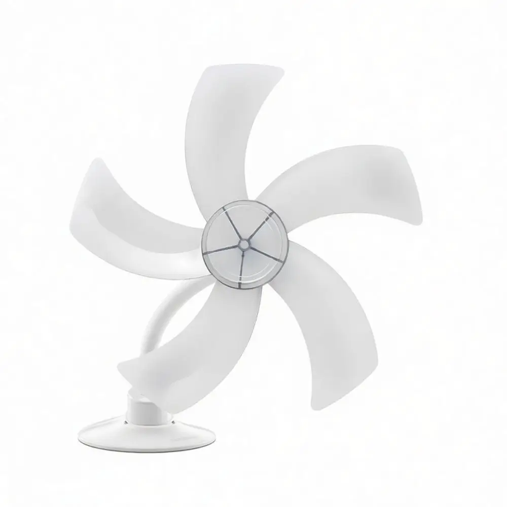 2025 Mini Small Fan 5 Blades Electric Air Cooler Quiet Desktop Ventilator Portable Home Cooling Device With Switch