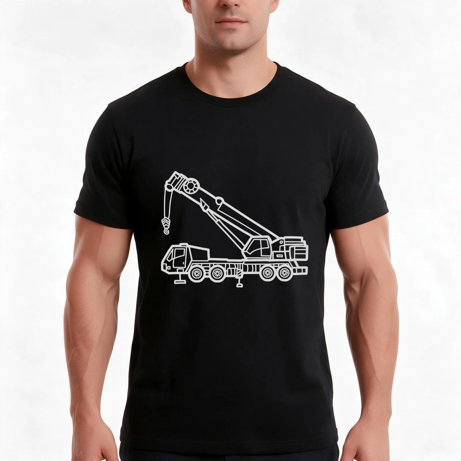 JYC Johnson and young cranes T-Shirt, Summer Casual Cotton Tee, Oversized Streetwear Tops, Vintage Graphic Print, 100% Cotton