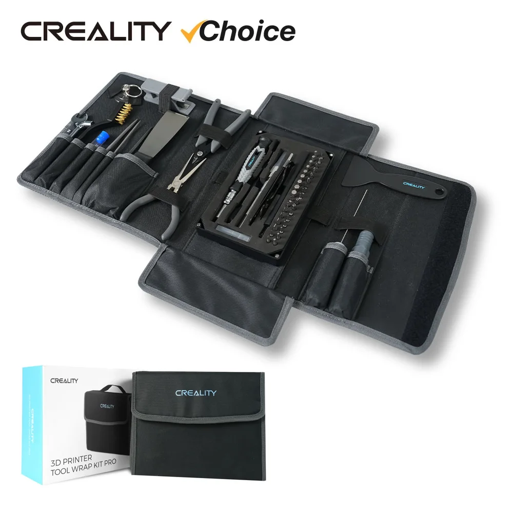 

Creality 3D Printer Tool Wrap Kit Pro Professional Multi-functional Screwdriver Set 3D Printer Tool Set with Organization Box