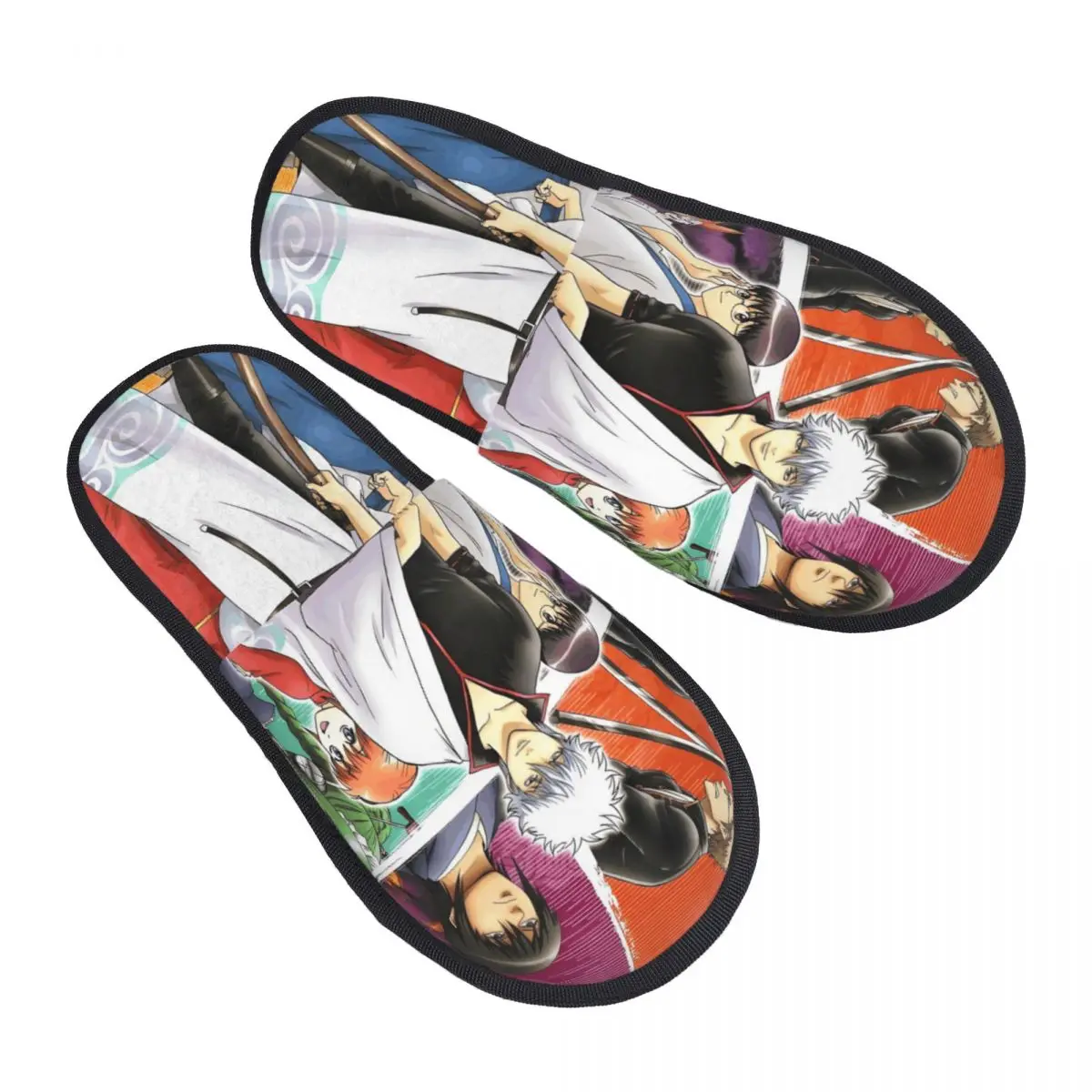 

Симпатичные тапочки из пены с эффектом памяти в стиле аниме G-Gintamaes, женские удобные теплые винтажные домашние тапочки