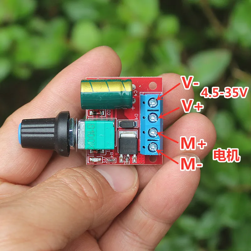 5pcs 5A PWM DC Motor Speed Controller 4.5‑35V LED Dimmer Switch Stepless Speed Regulation Control Module