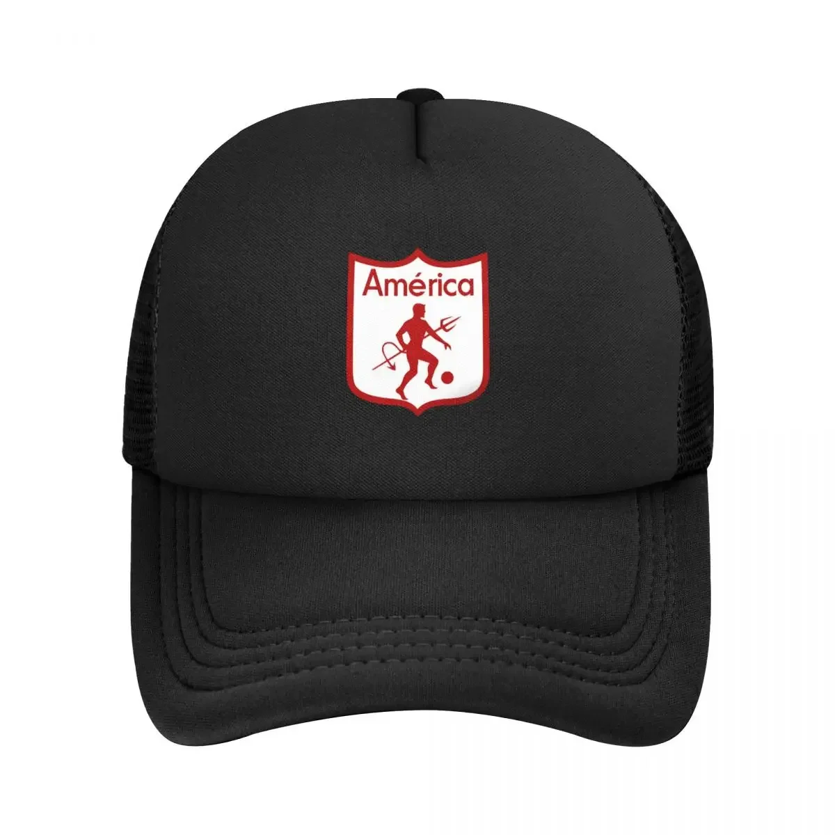 America De Cali Los Diablos Rojos Los Escarlatas Unisex Adult Mesh Baseball Cap for Spring and Summer