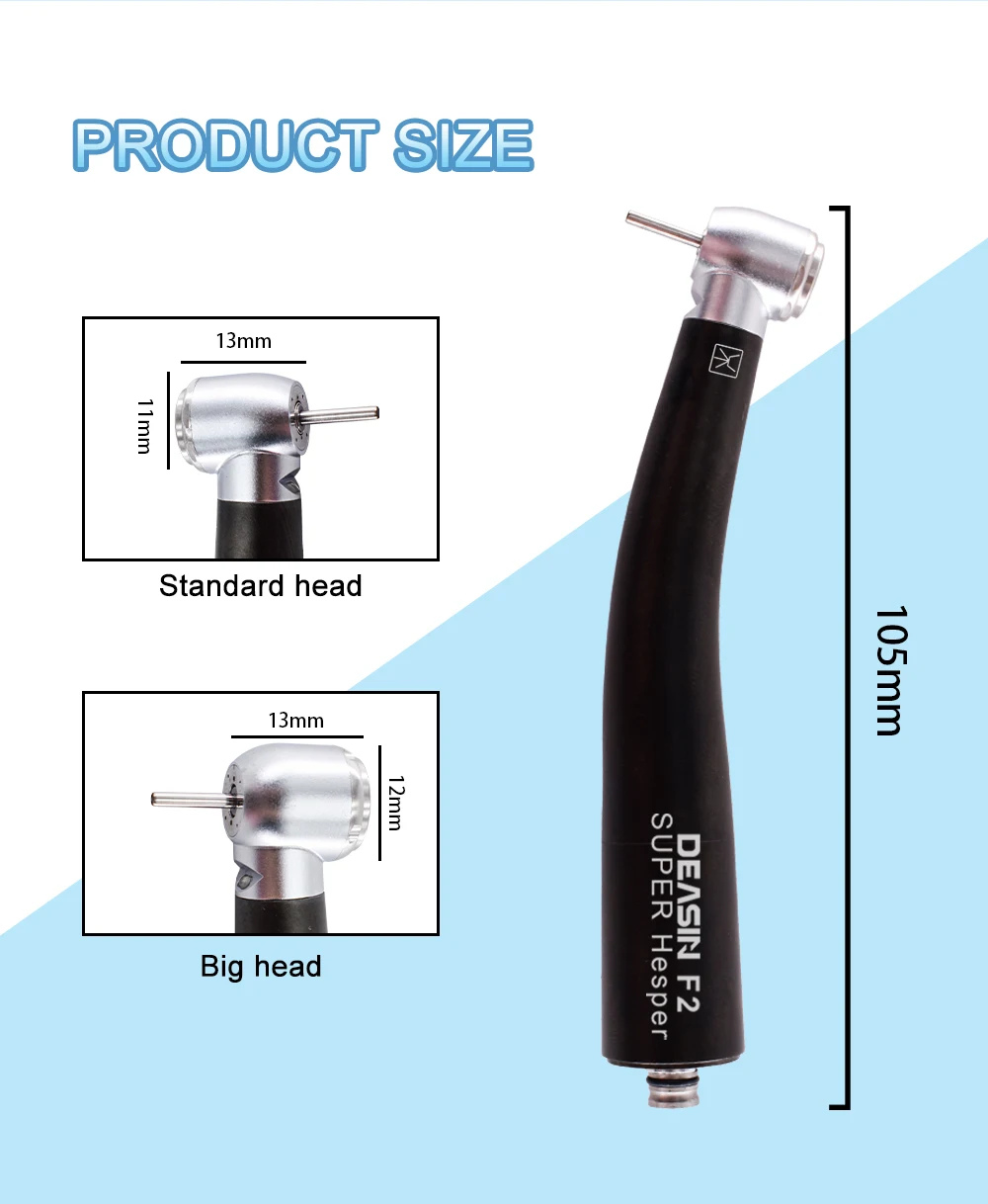 DEASIN Dental Fiber Optic High Speed Handpiece Torque Head Ceramic Bearing Fit NSK Coupler