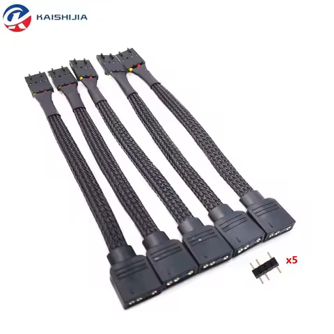 Corsair RGB Fan Hub to Standard 5V 3Pin ARGB Adapter Cable for Lighting Node Core