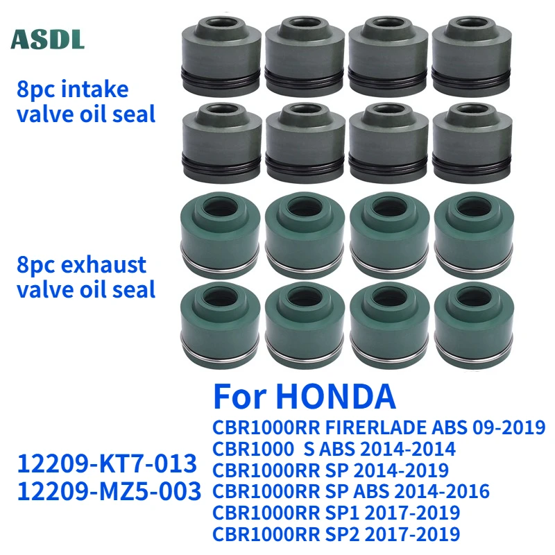 

4mm 4.5mm Motorcycle Intake & Exhaust Valve Oil Seal For HONDA CBR1000RR FIRERLADE 2009-2019 CBR1000S CBR 1000 RR SP 2014-2019