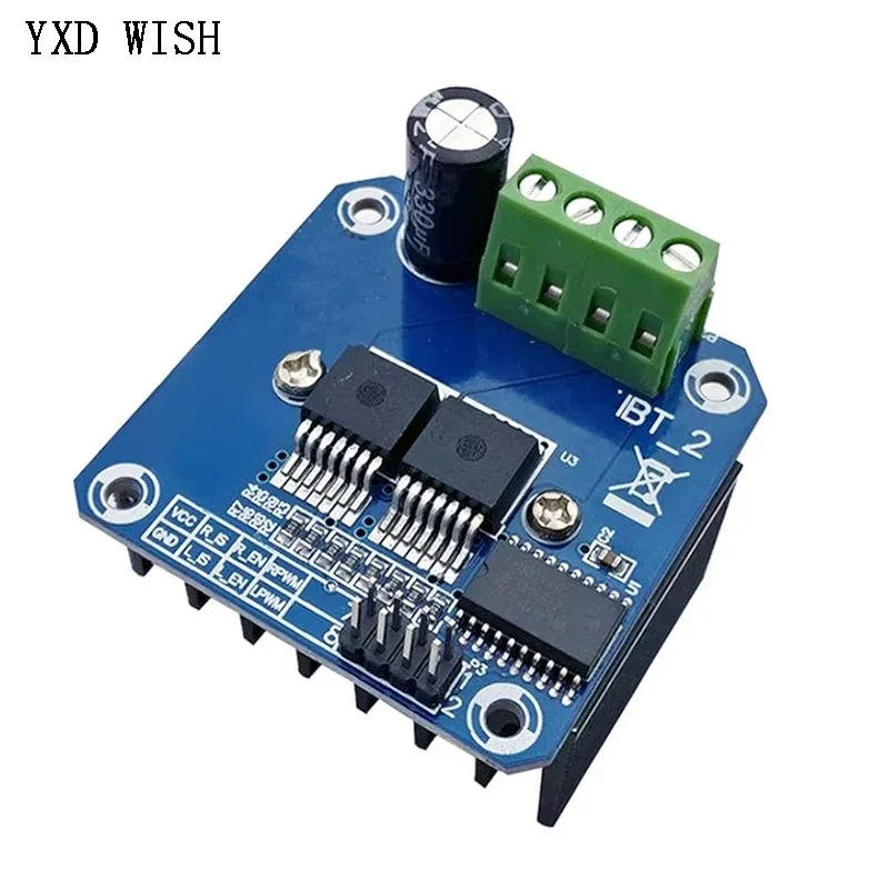 Double BTS7960 43A H-bridge High-power Motor Driver Module/ Diy Smart Car Current Diagnostic Stepper Motor Driver Board