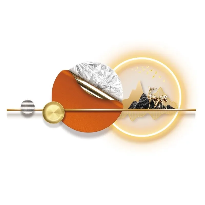 

Three-dimensional luminous murals, light luxury and high-end crystal porcelain paintings